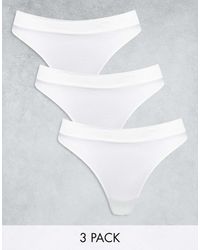 Weekday - Cat Seamless 3 Pack Lingerie Thongs - Lyst