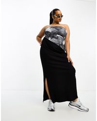 Noisy May - Split Hem Maxi Skirt - Lyst