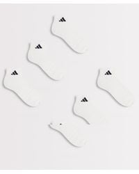 adidas Originals - Adidas Cushioned Essentials Ankle Socks 6 Pair Pack - Lyst