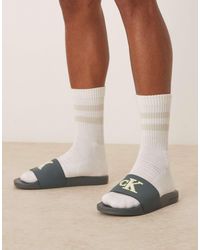 Calvin Klein - Large Logo Sliders - Lyst