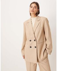 Y.A.S - Tailored Double Breasted Blazer Co-ord - Lyst