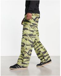 Collusion - Festival Washed Camo Printed Cargo Trousers - Lyst