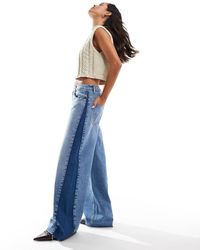 ASOS - Wide Leg With Contrast Side Panel - Lyst