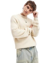 Collusion - Knitted Crew Neck Jumper - Lyst