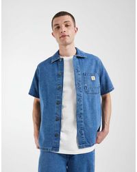 Blend - Regular-Fit Denim Overhemd Met Zakdetail - Lyst