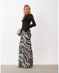 SNDY'S - Fine Knit Maxi Skirt - Lyst