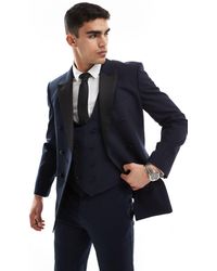 ASOS - Double Breasted Skinny Suit Jacket - Lyst