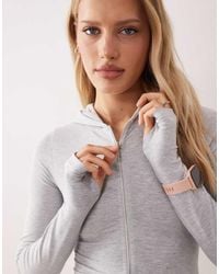 Kaiia - Cotton Rich Zip Through Hoodie Co-ord - Lyst