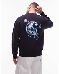 Carhartt - Sudadera Con Logo Cromado En La Espalda Solar De - Lyst