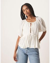 Nobody's Child - Martha Boho Tie Detail Top - Lyst