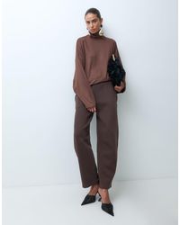 ASOS - Barrel Leg Brushback Joggers - Lyst