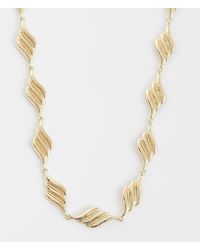 ASOS - Asos Design Curve Twisted Link Tone Necklace - Lyst