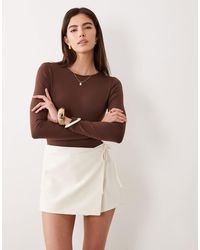 ASOS - Tailored Wrap Front Skort - Lyst