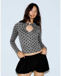 Bershka - Jacket With Neckline Split - Lyst