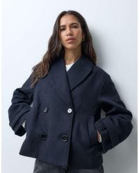 Mango - Teen Wool Mix Cropped Trench - Lyst