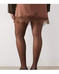 ASOS - Asos Design Curve Super Stretch Back Seam Tights - Lyst