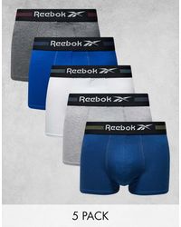 Reebok - 5 Pack Ennio Sports Trunks - Lyst