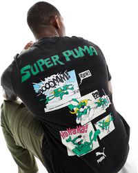 PUMA - Classics 'super ' Backprint Graphic T-shirt - Lyst