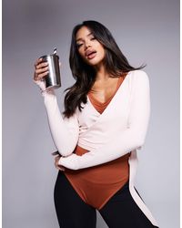 4505 - Ballet Wrap Long Sleeve Top - Lyst