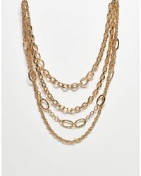 ASOS - Pack Of 4 Chain Necklaces With Mixed Chain Details - Lyst
