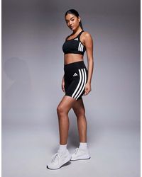 adidas Originals - Adidas Training Optime 3 Stripe 3" Booty Shorts - Lyst