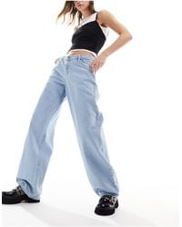 Dr. Denim - Hill Low Waist Relaxed Fit Wide Straight Leg Jeans - Lyst
