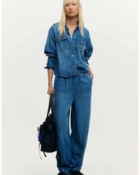 Desigual - Lange Elastische Denim Broek - Lyst