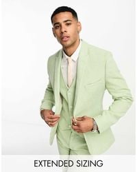 ASOS - Wedding Super Skinny Wool Mix Puppytooth Suit Jacket - Lyst