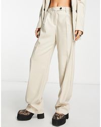 Bershka - Oversized Split Hem Tailored Trouser Co-ord - Lyst