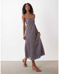 Motel - Evania Chiffon Midaxi Dress - Lyst