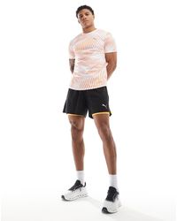 PUMA - Pantalones Cortos Negros 2 En 1 Run Favourite Velocity De - Lyst
