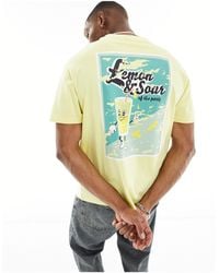 Another Influence - T-shirt coupe carrée à imprimé lemon & sour - Lyst