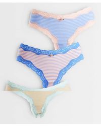 ASOS - 3 Pack Brazilian Briefs With Lace Trim - Lyst