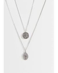 ASOS - Waterproof Stainless Steel 2 Pack Lion And Sun Pendant Necklace - Lyst