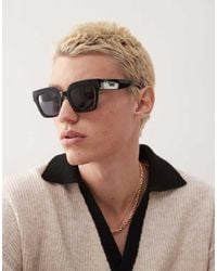 Vans - Gafas De Sol Negras Y Doradas Belden De - Lyst
