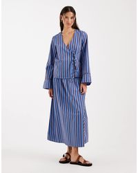 ONLY - – gestreifter midaxi-rock - Lyst