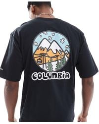 Columbia - Hike Happiness Ii Back Print Graphic Logo T-shirt - Lyst