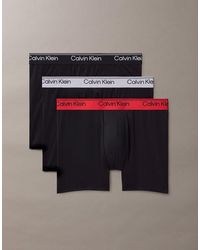 Calvin Klein - Boxer Aderenti Lunghi Confezione Da 3 - Lyst