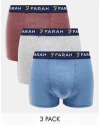 Farah - – 3er-pack boxershorts - Lyst