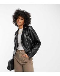ASOS - Asos Design Tall Ultimate Faux Leather Biker Jacket - Lyst