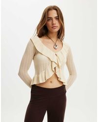 Cotton On - Ruffle Knit Cardi - Lyst