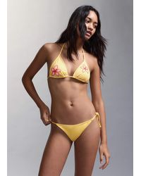 Mango - Teen - bikini à fleurs ornementées - et rose - Lyst