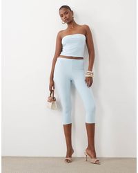 Missy Empire - Double Sculpted Slinky Capri Trouser Co-Ord - Lyst