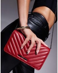 ALDO - Chevron Quilted Crossbody Bag - Lyst