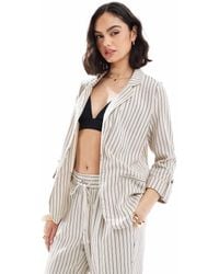 Vero Moda - Mix And Match Linen Touch Tailored Blazer Co-ord - Lyst