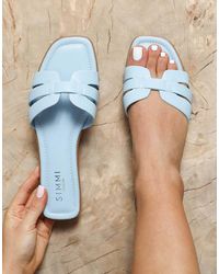 SIMMI - Jorja Slip On Flat Sandals - Lyst