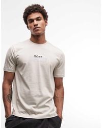 BOSS - Tape Logo T-Shirt - Lyst