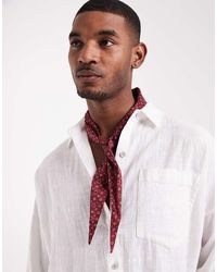 ASOS - Floral Paisley Cotton Triangle Neck Scarf - Lyst