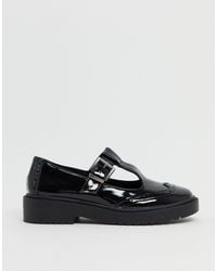 ASOS - Maisie - chaussures plates et chunky style babies - verni - Lyst