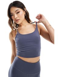 ASOS 4505 - Icon Yoga Cami Crop Top With Inner Bra - Lyst